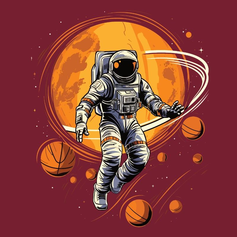 Un astronaute joue au basket dans l’espace