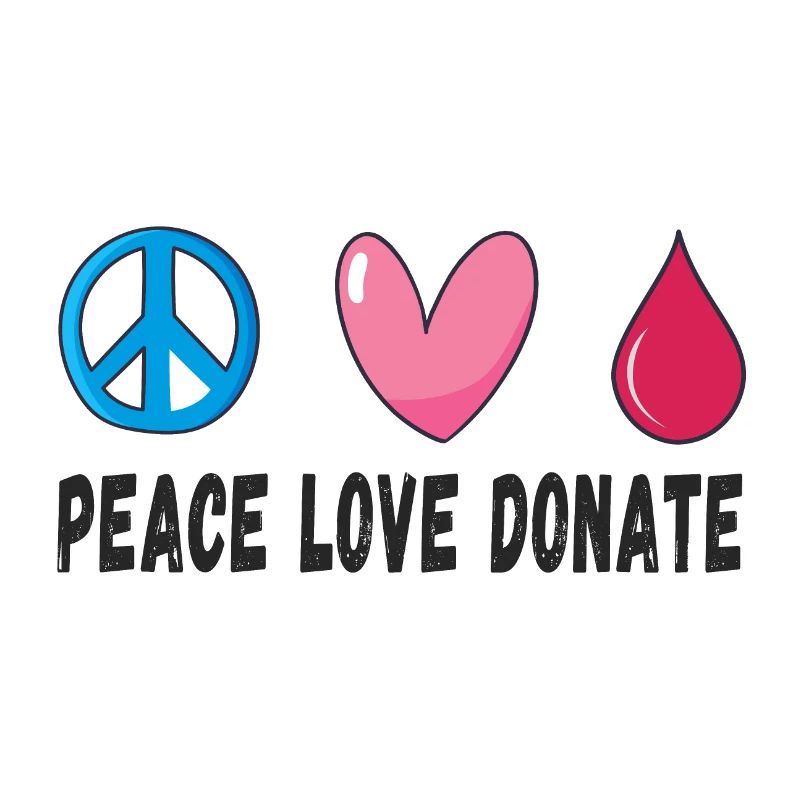 Friede Liebe Spende Blut