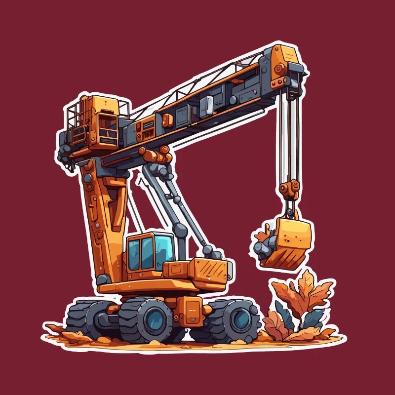 Kran / Baustelle / Seilwinde / Kransystem