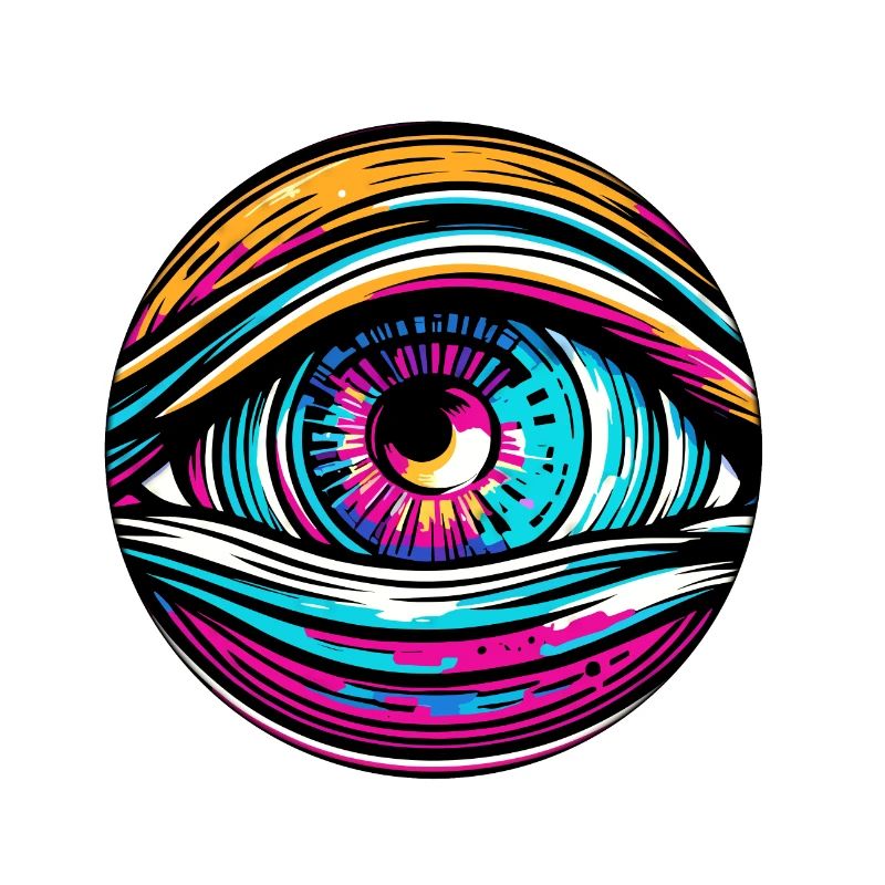 Psychedelic / Auge / Psychobilly / Comic / bunt