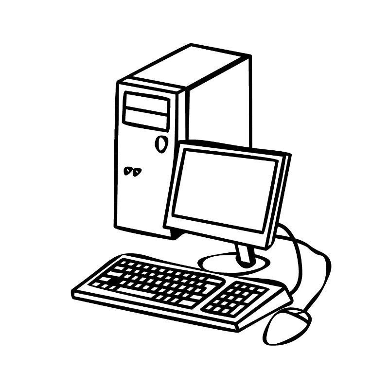 PC dans le style comique