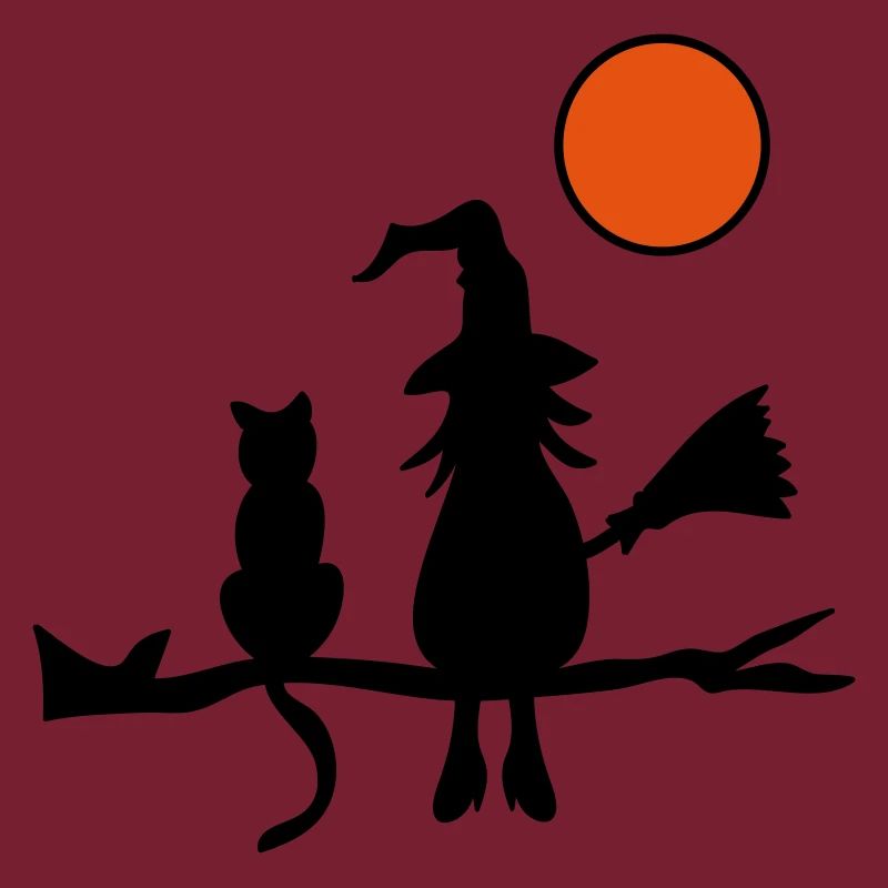 Sorcière avec chat