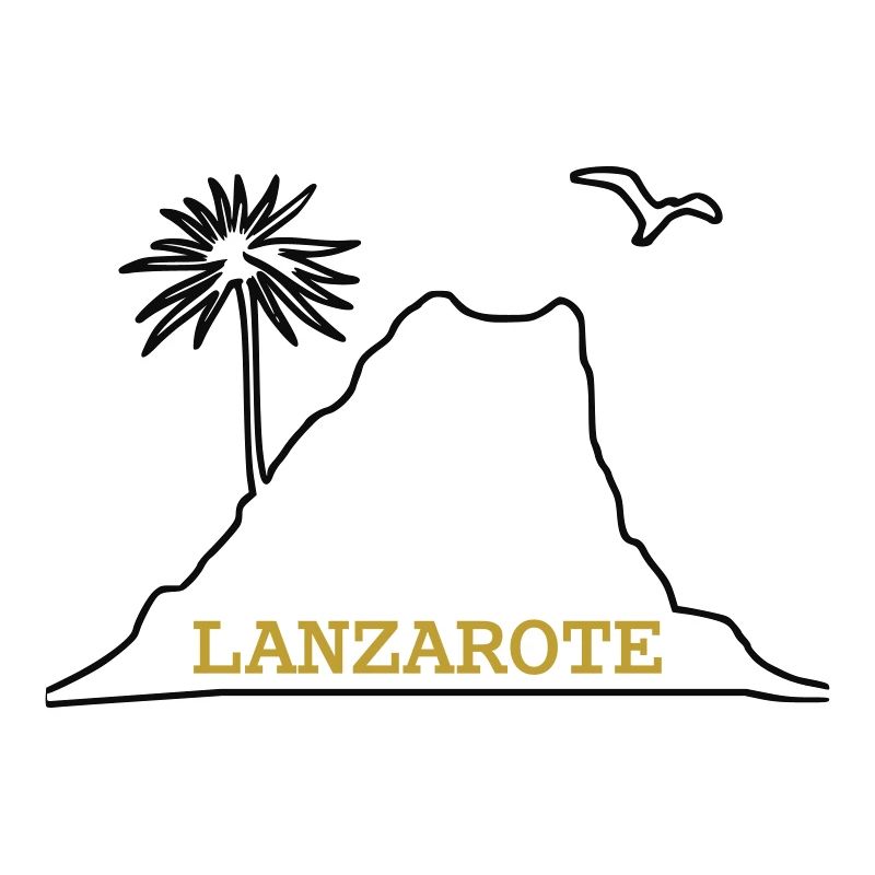 Lanzarote-Vulkan-Palme