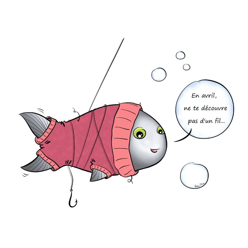 Poisson d'avril à col roulé