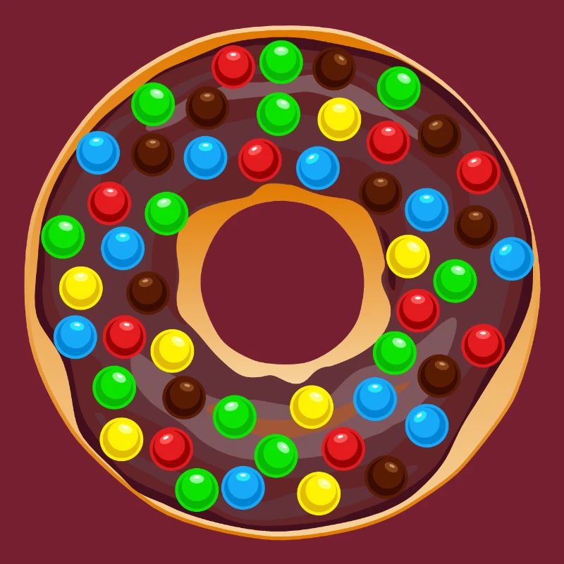 Donut Drawing Dessert Donuts Cake Pastry 1F