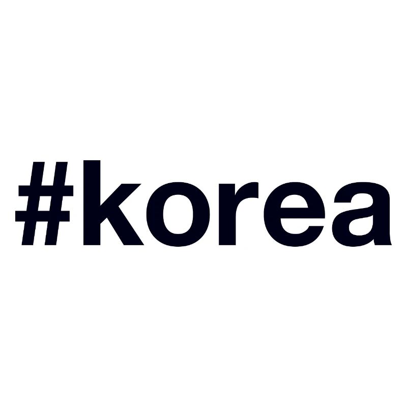 CORÉE Hashtag