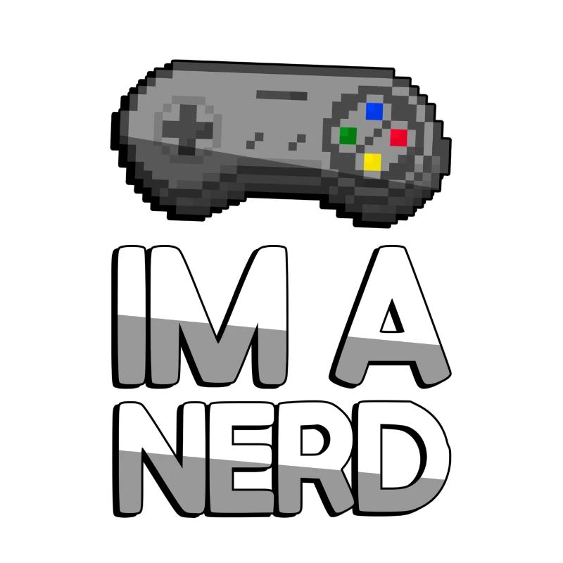 IM A NERD + SNES Controller - Gaming