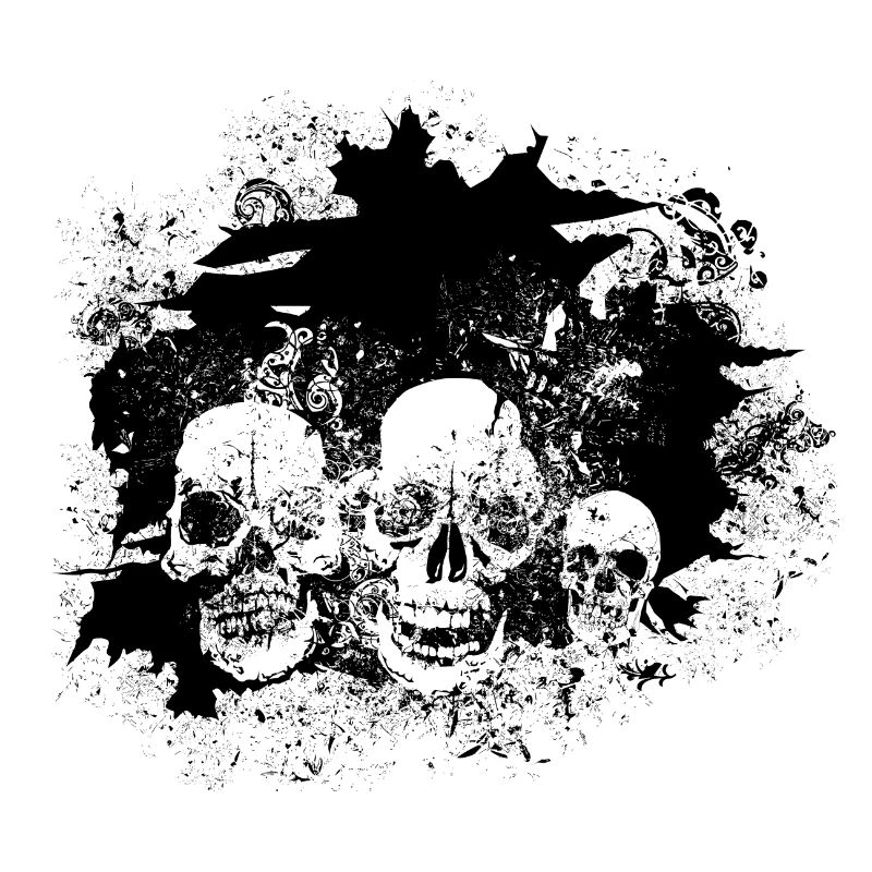 fancy head skull crane design 2603 p
