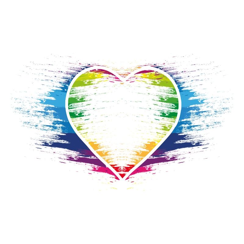 Regenbogen Herz