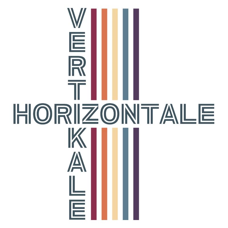 Horizontal Vertical Retro Vintage