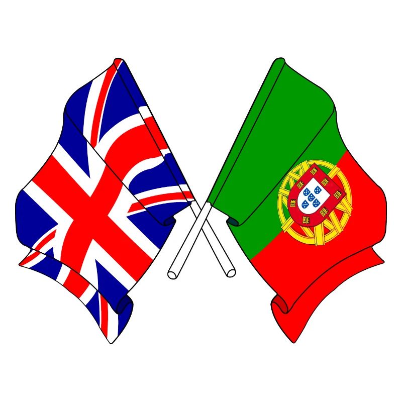 Drapeau Angleterre, drapeau Portugal
