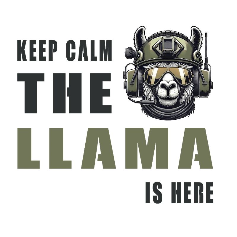 Tactical Llama – Keep Calm Style