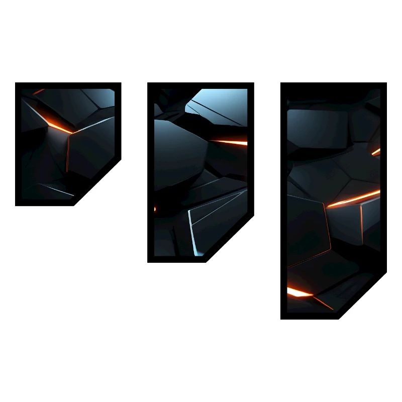 Futuristic Geometric Light Pattern