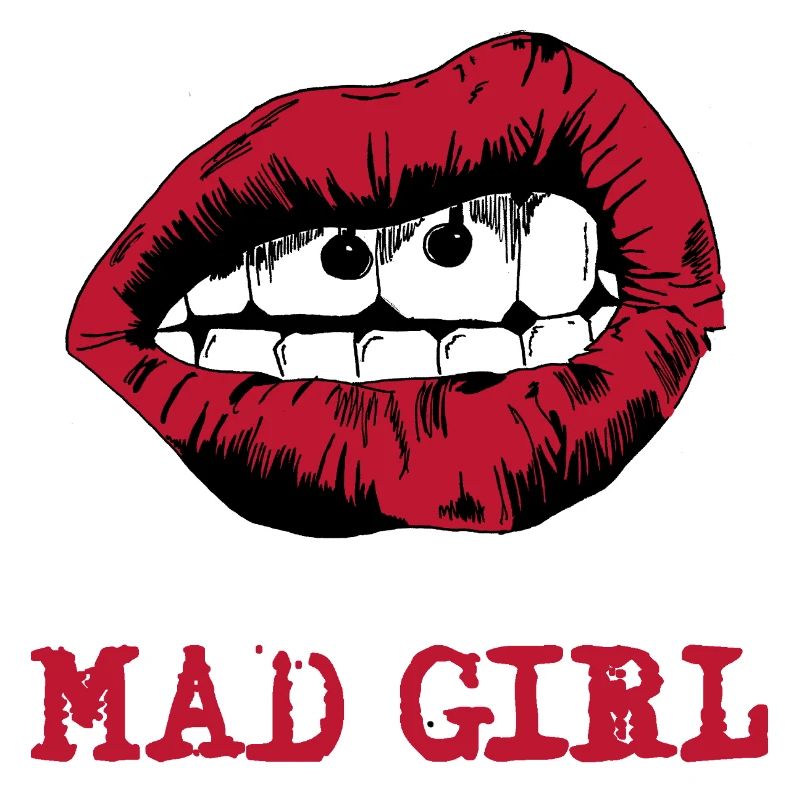 Bouche dessinée dans le style pop art
