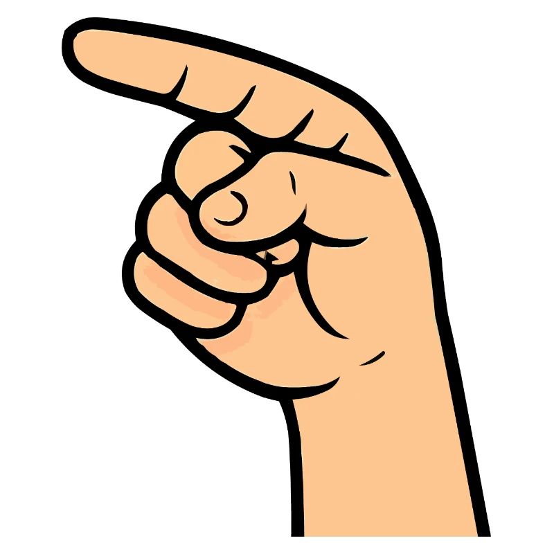 Hand Index Finger Comic