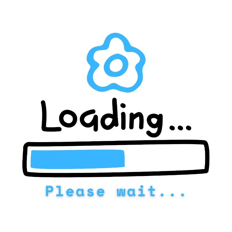 Blue Bloom Loading Icon