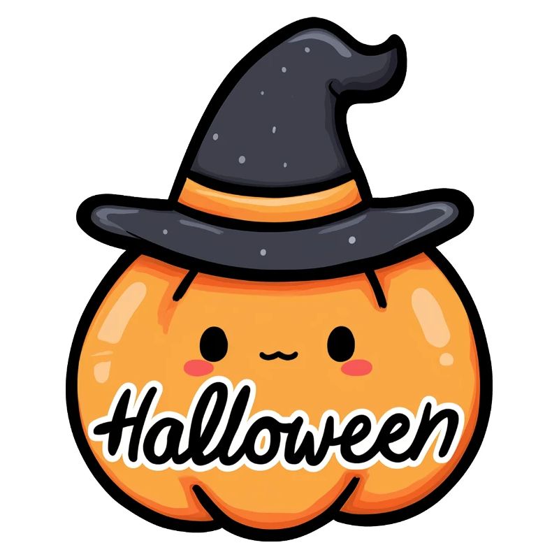 Kürbis, Halloween-Party, Süßigkeiten oder ein Zauberspruch