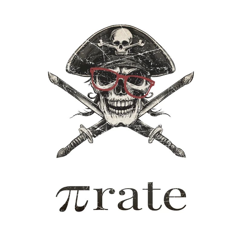 nerd pirate with glasses