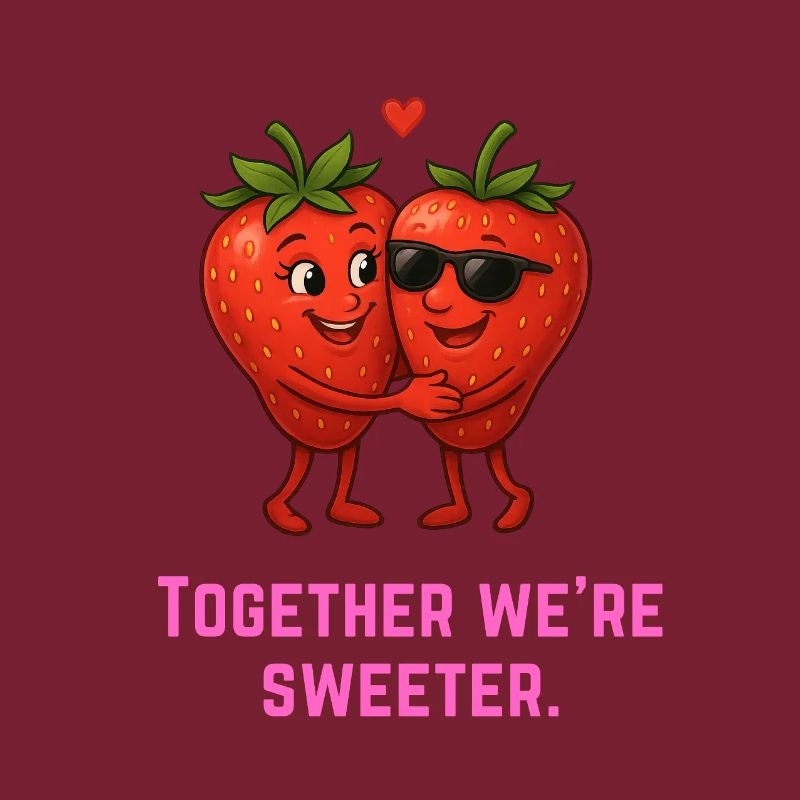 Ensemble, nous sommes plus doux - Erdbeeren süß