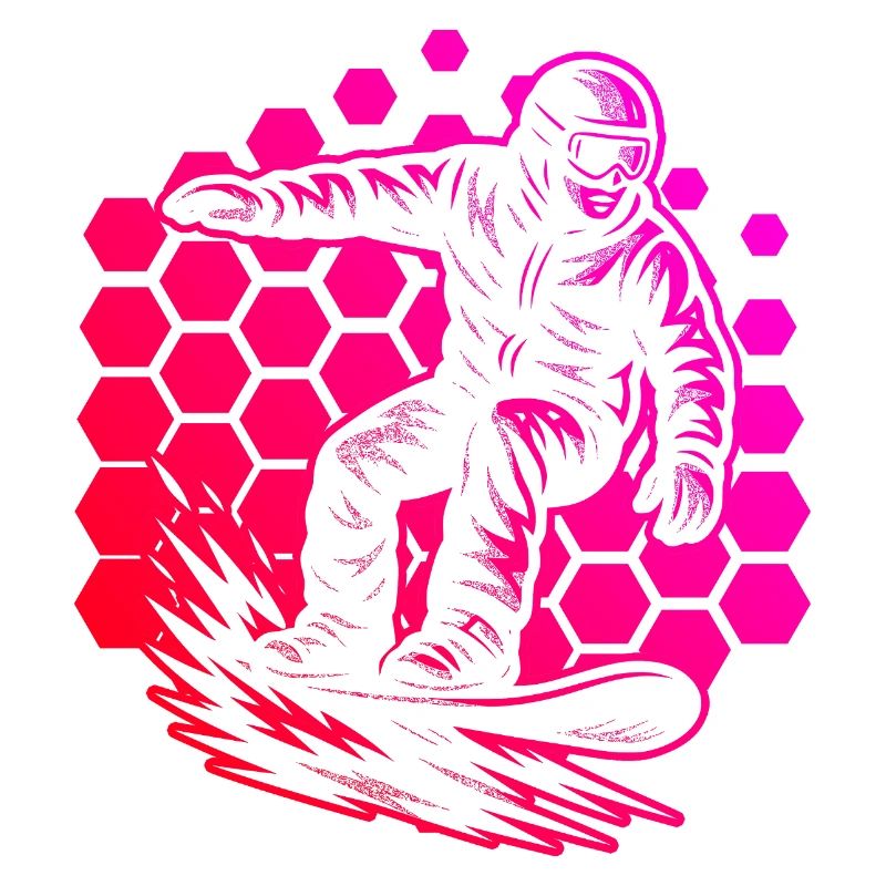 Conception vintage de snowboard pour snowboard