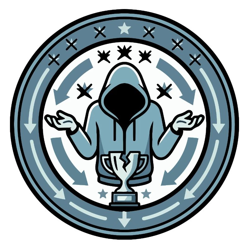 Emblème perdant Logo Looser Gaming