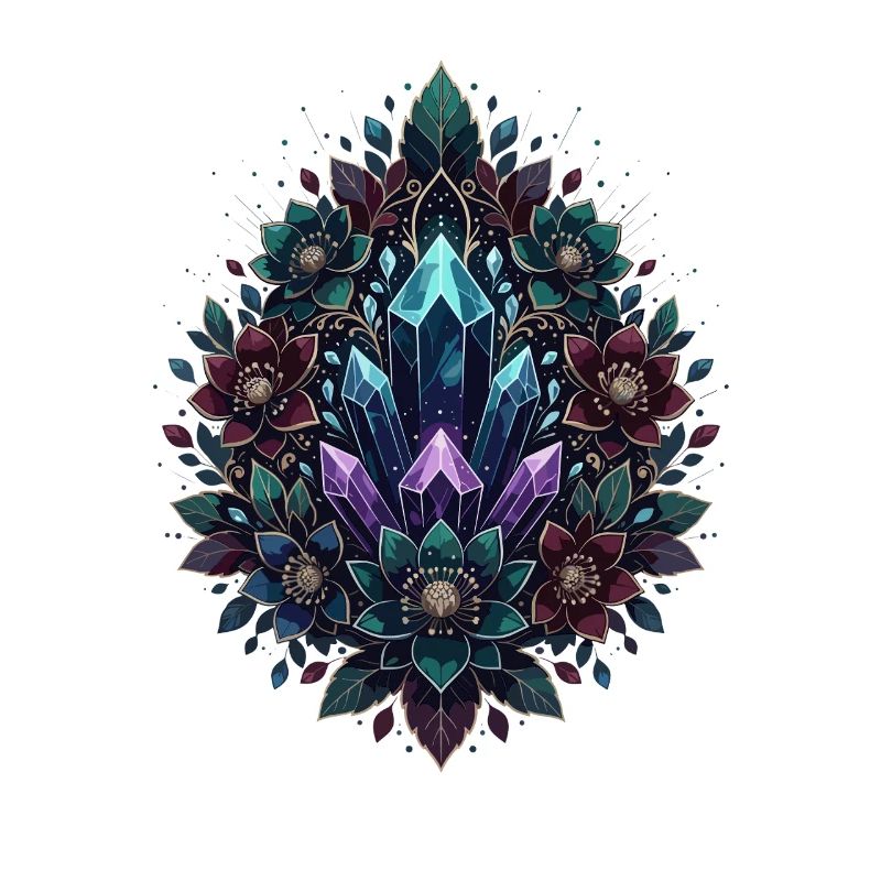 Crystal MandalaFlower Circle