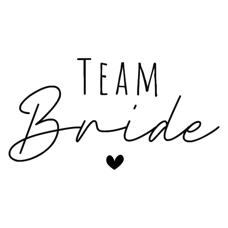 Équipe Mariée écrite à la main