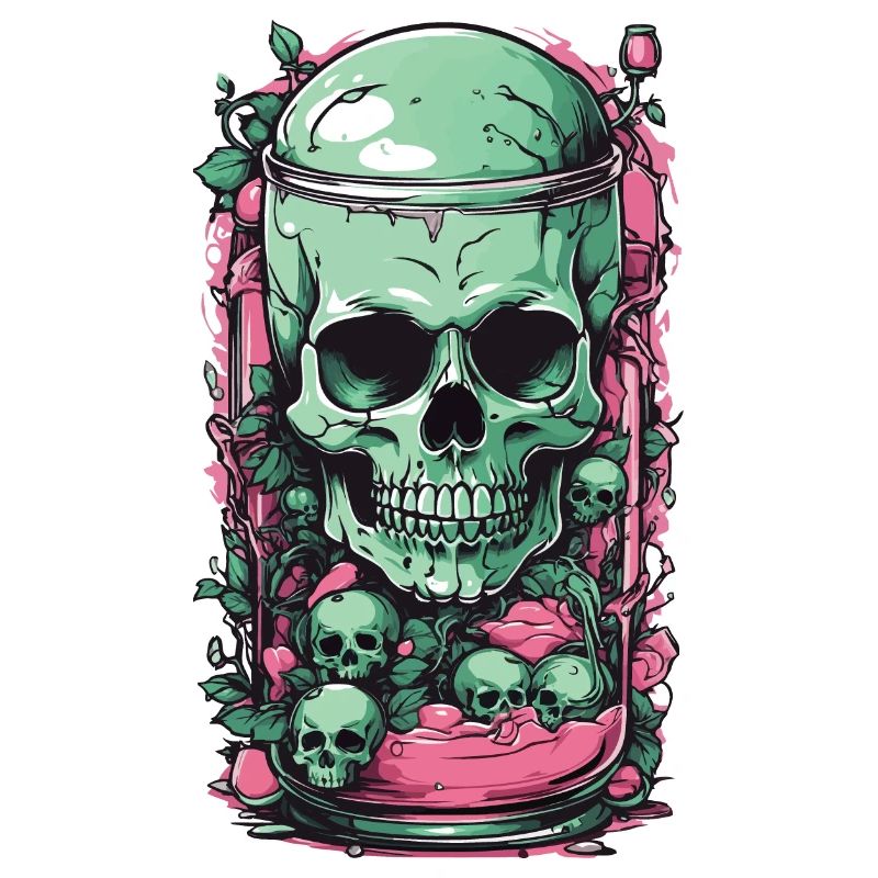 Goth Skull Candy Pastel Gothic Weirdcore Design