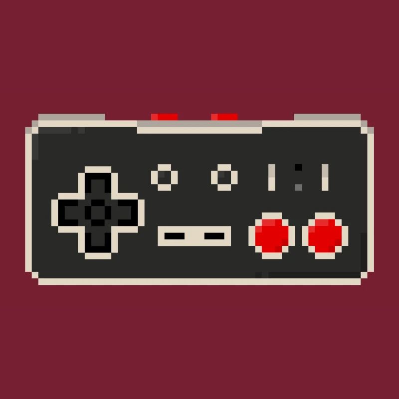 Pixelated retro controller