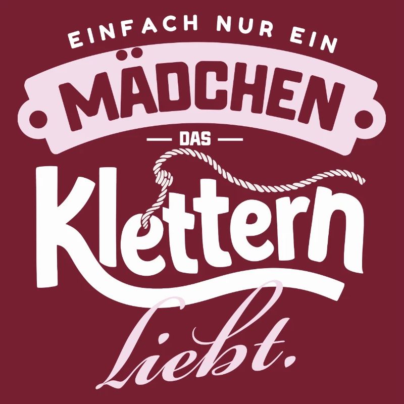 Nur ein Mädchen, das Klettern liebt