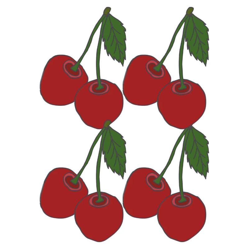 Cherries 4-fold