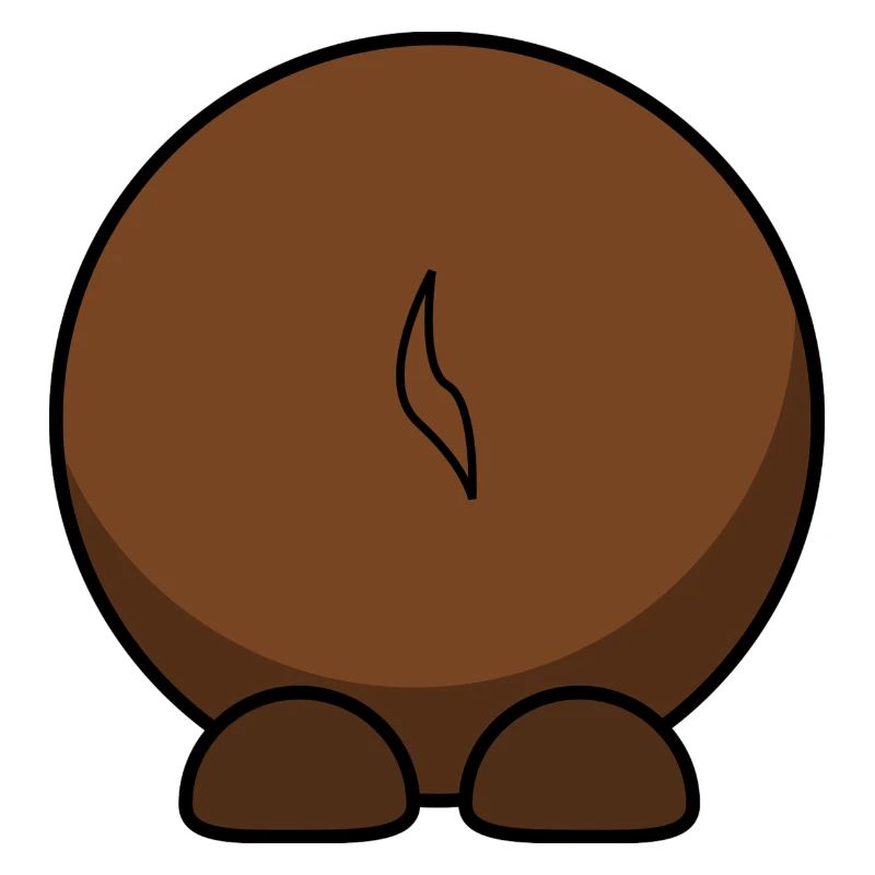 Gnu par derrière. idée cadeau