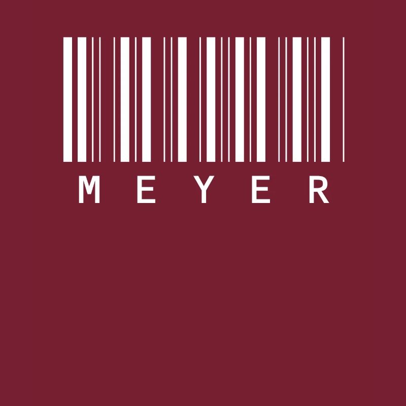 Meyer Barcode Family Name Bar Code Gift