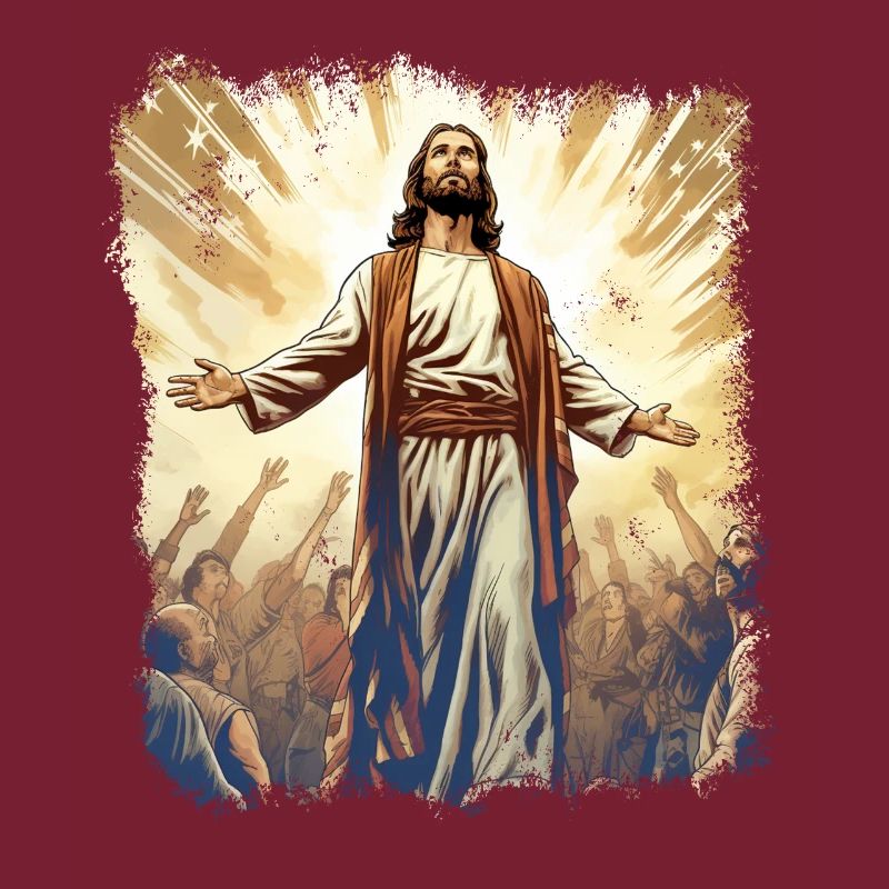 Jésus brille dans la lumière céleste de l’espérance