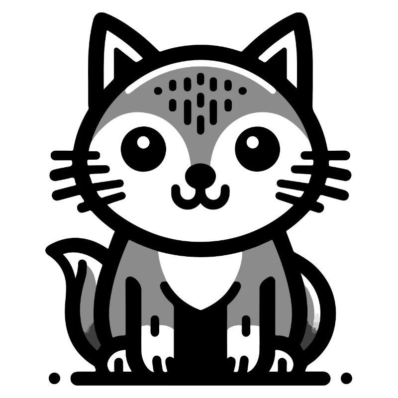 Chat de dessin animé mignon