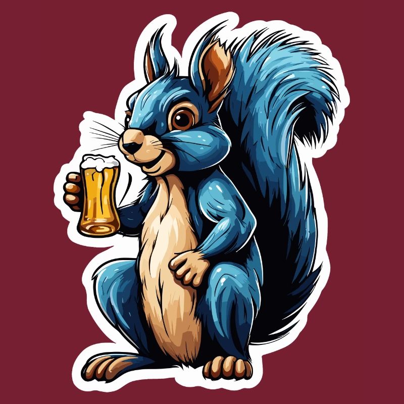 Eichhörnchen / Tier / Nagetier / Waldtier / Comic