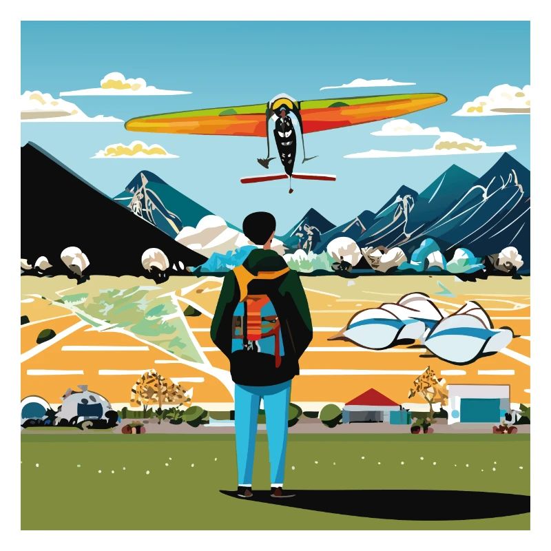 GuyWatchingPlanesVier