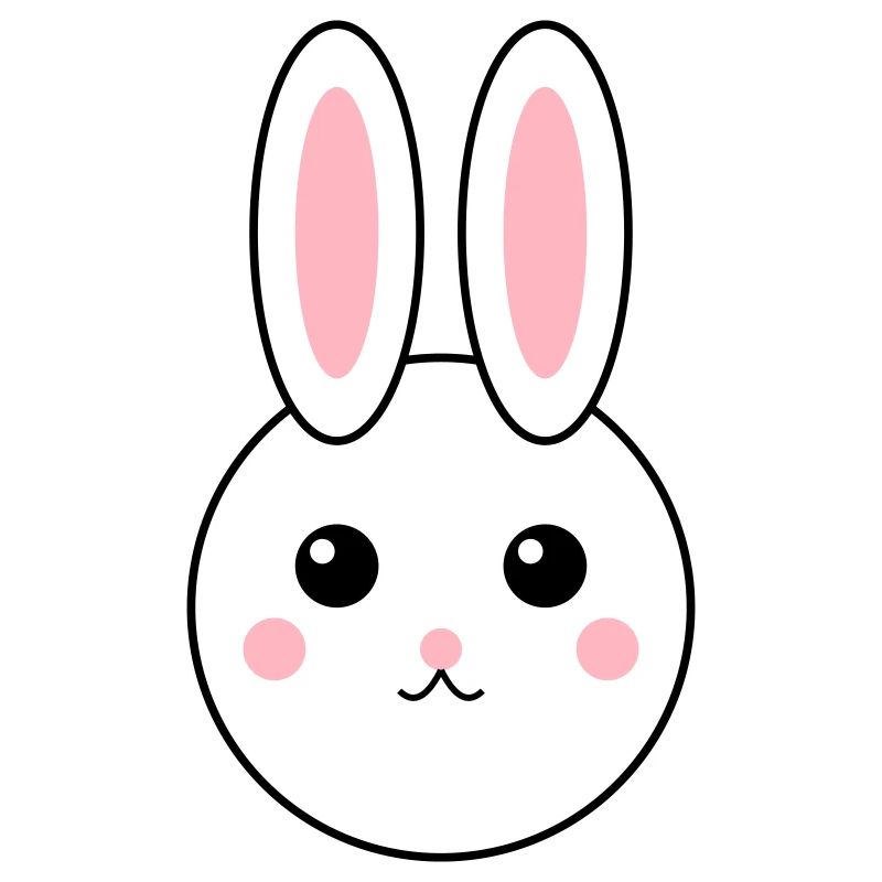 Conception de lapin abstrait coloré