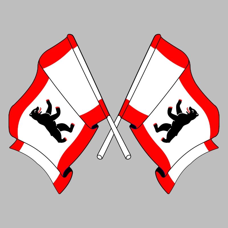 Deux drapeaux Berlin