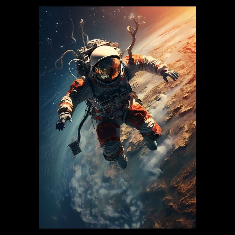 Astronaute dans l’espace