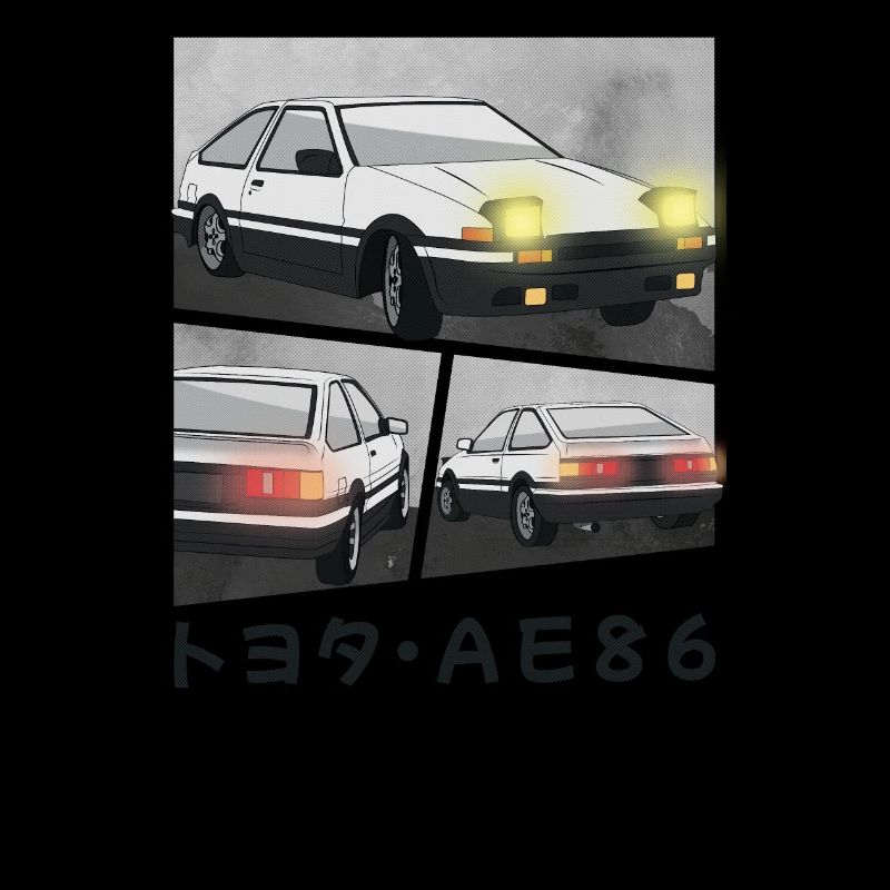 CAR COMIC / POP UP HEADLIGHTS HATCHBACK