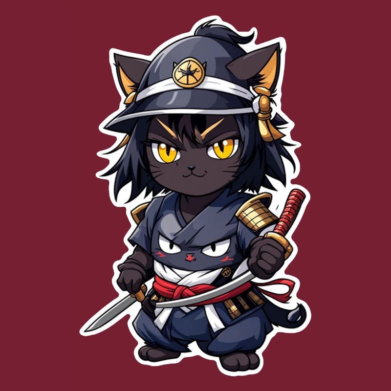 Ninja Katze - Samurai Kätzchen