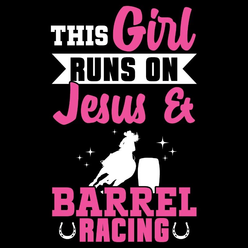 Rodeo Barrel Racing Pferd