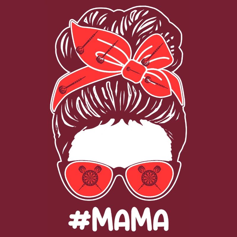 Joueuse de fléchettes maman maman fléchettes
