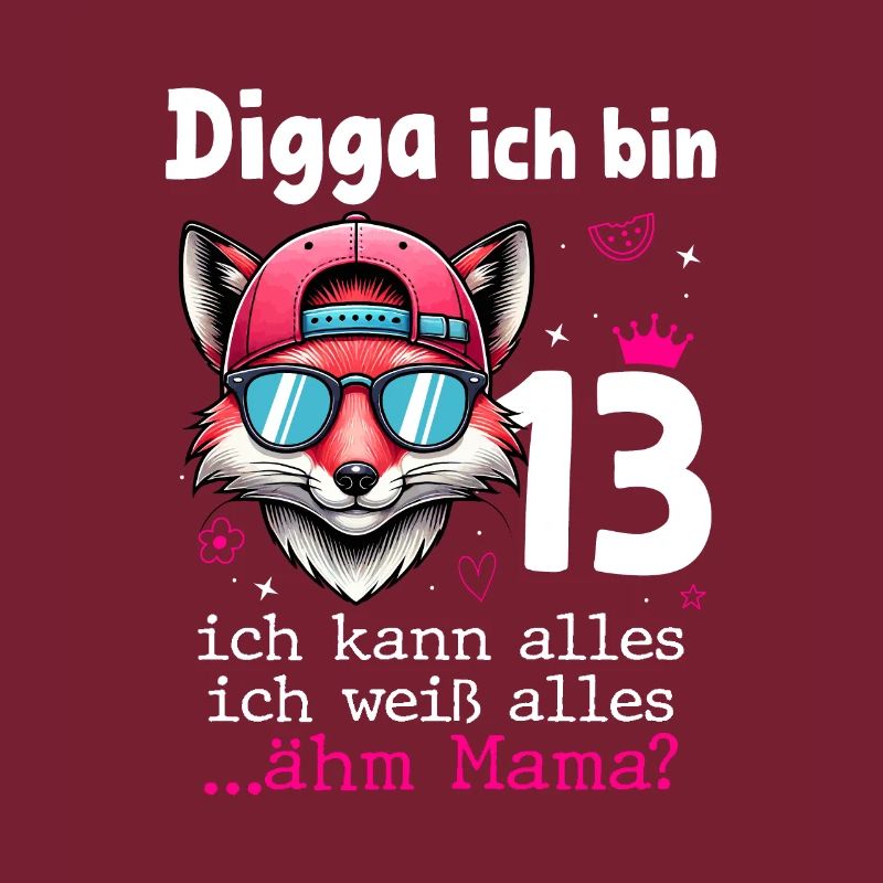 Digga Ich Bin 13 Kindergeburtstag Mädchen