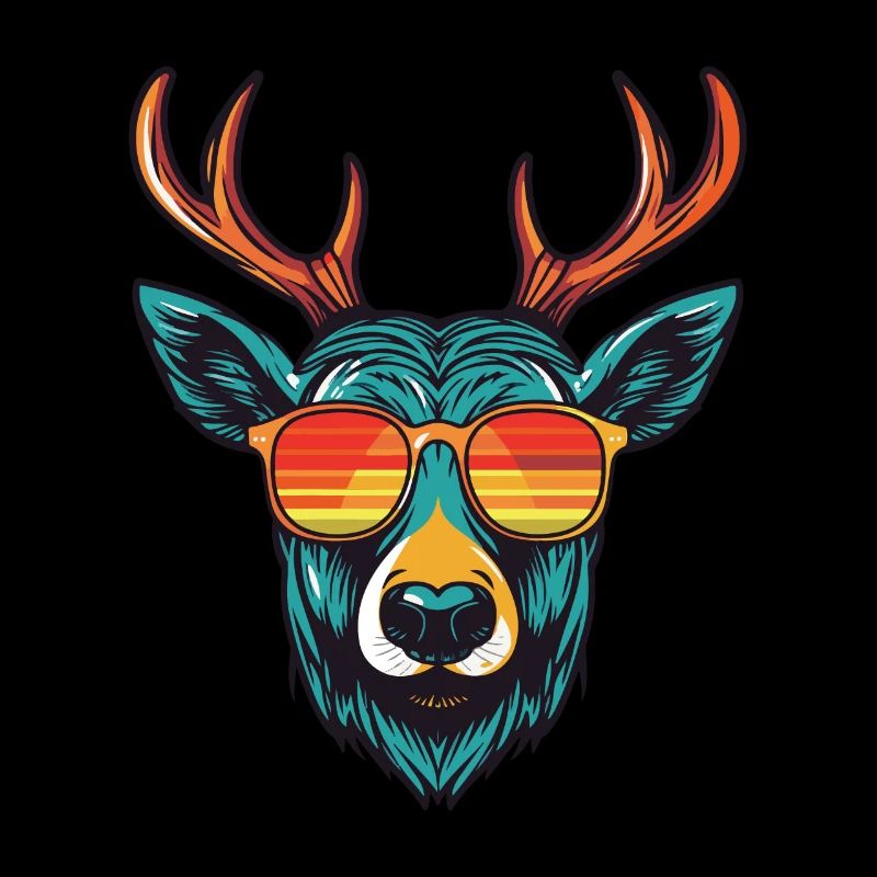 Hirsch Kopf Cool