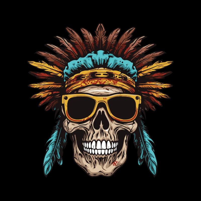 Apache Totenkopf Indianer