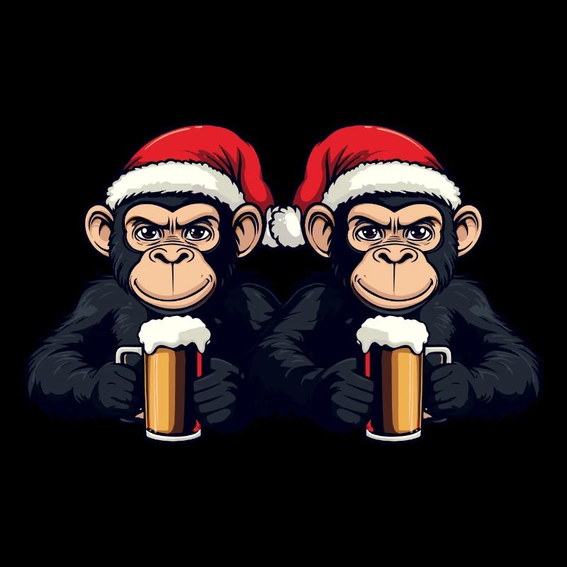 Affe Weihnachten Team