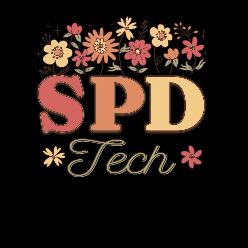 Retro Floral Sterile Processing Technician SPD