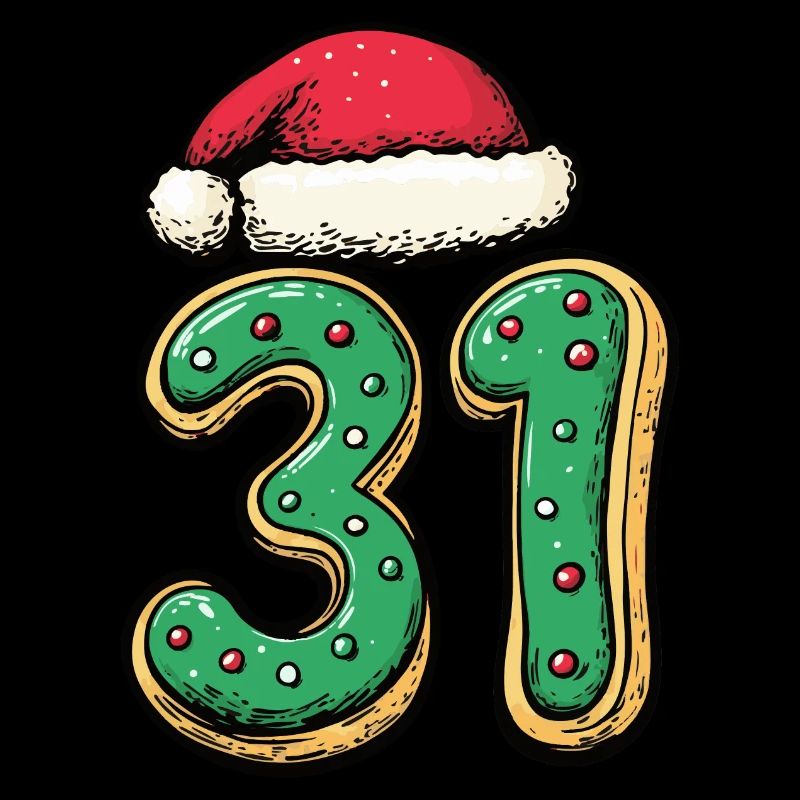 Biscuit de Noël à 31 chiffres